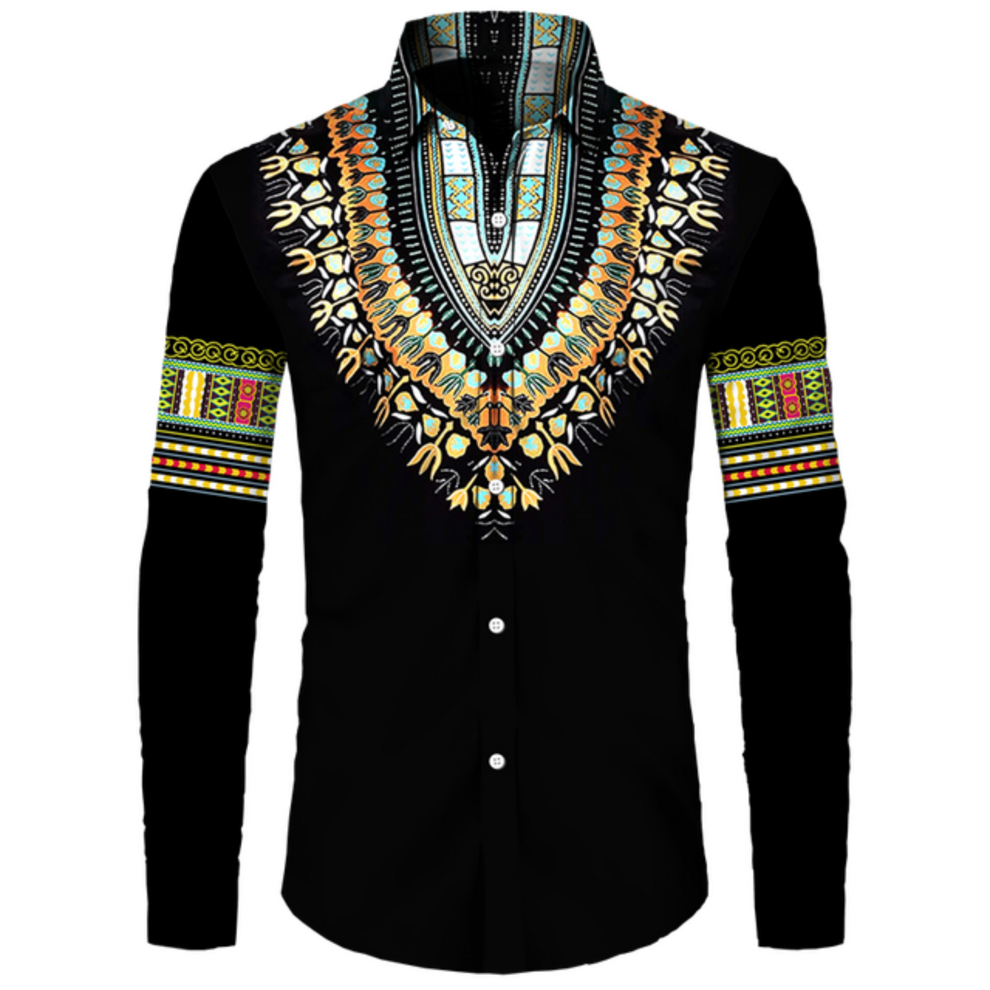 African Tribal Dashiki - Collar