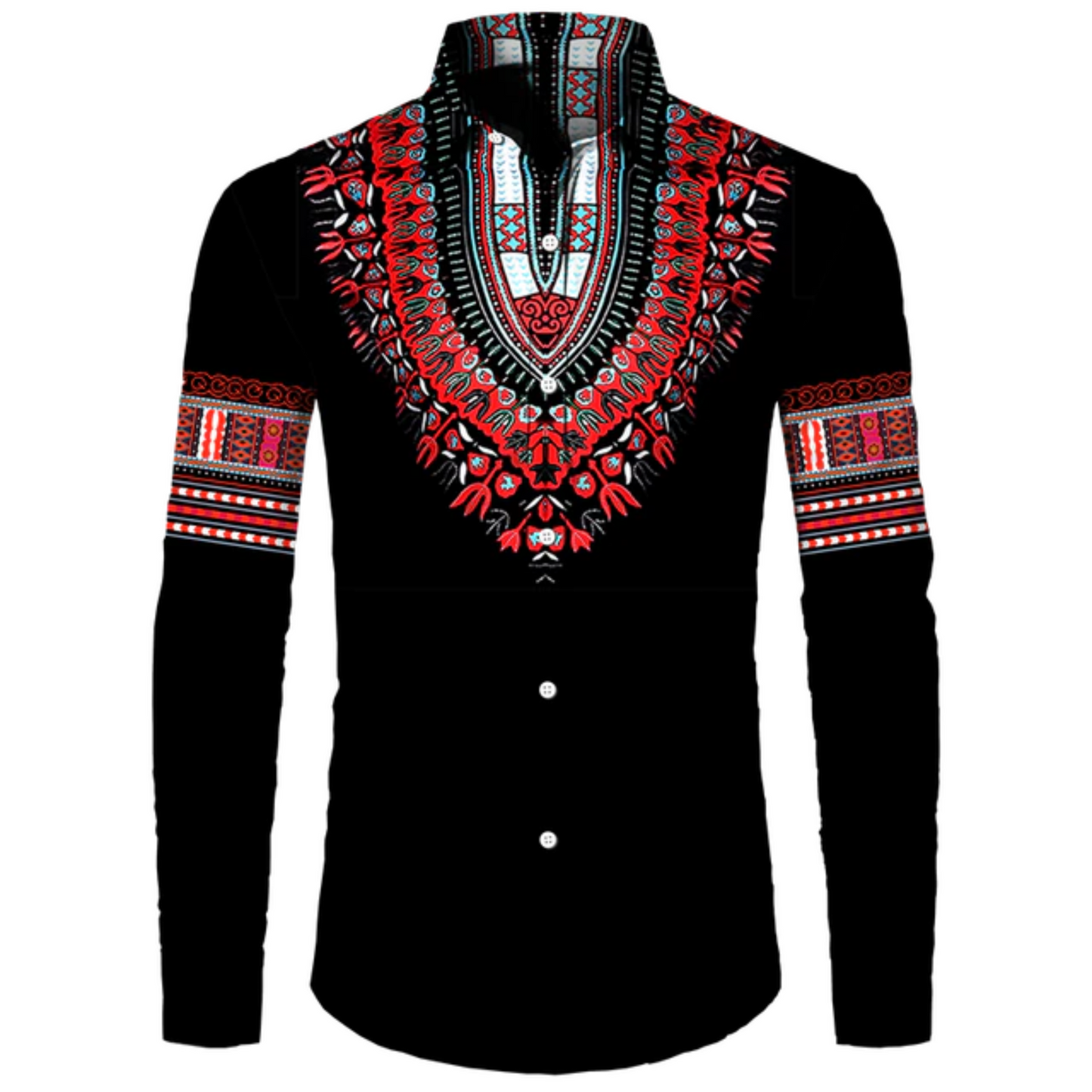 African Tribal Dashiki - Collar