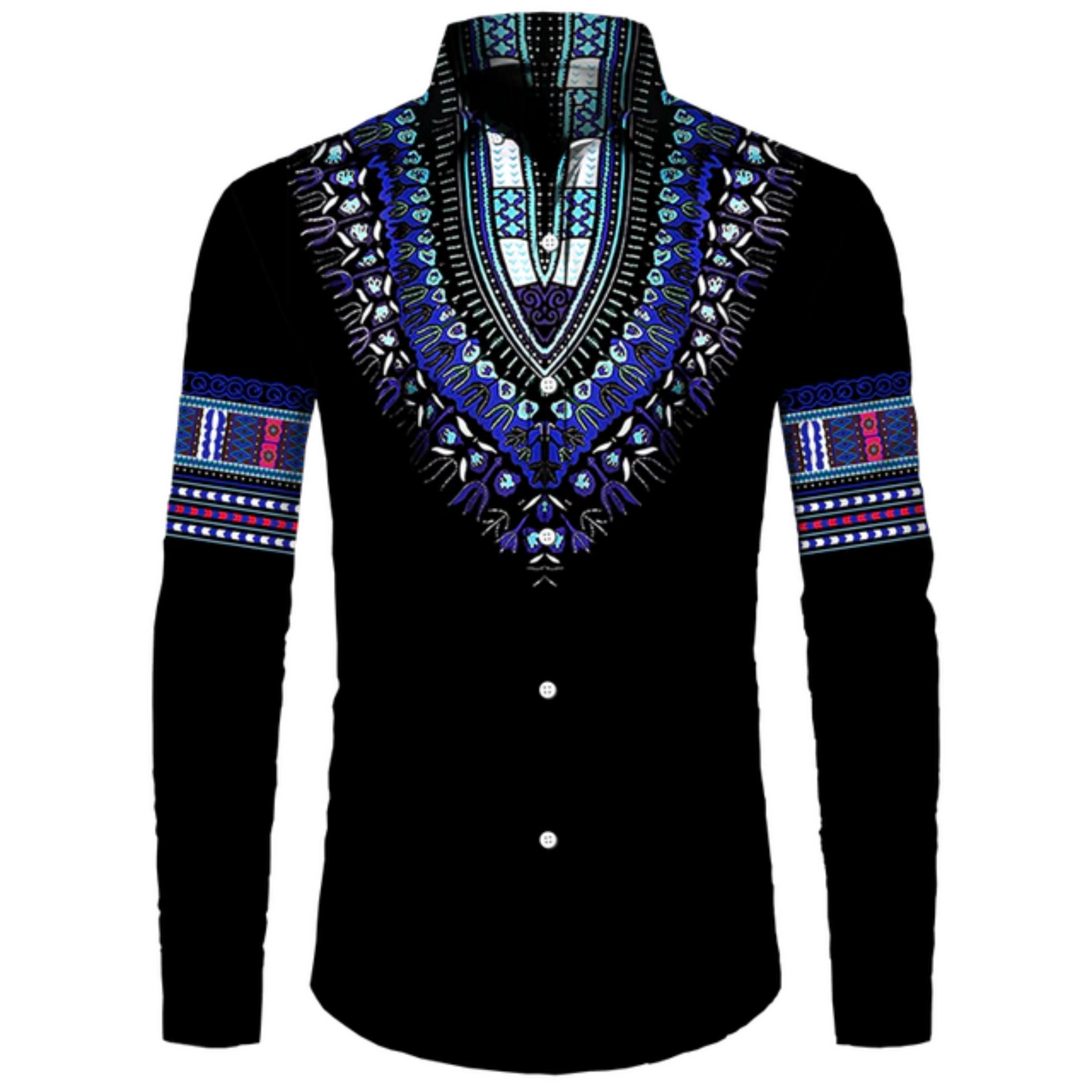 African Tribal Dashiki - Collar